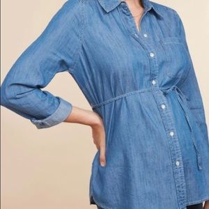 Motherhood Maternity Jean Top